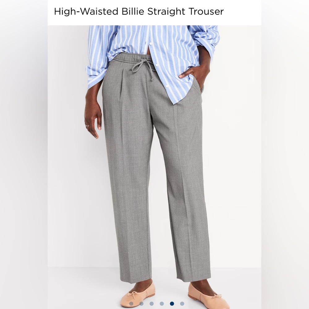 High Waisted Billie Straight Trouser